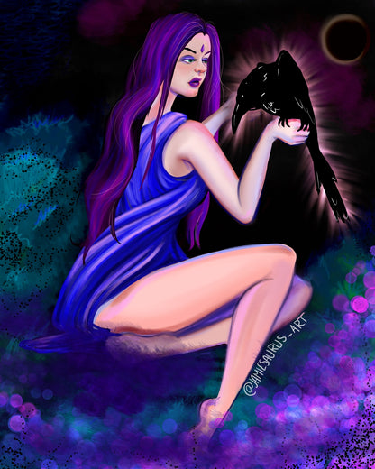 Bewitched by the Raven Poster Sm/Med/Lg