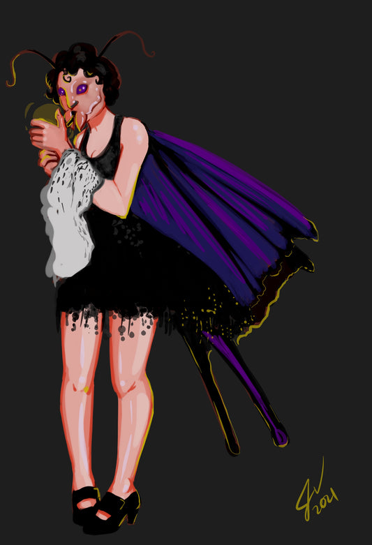 Butterfly Lady of the Night LG Poster