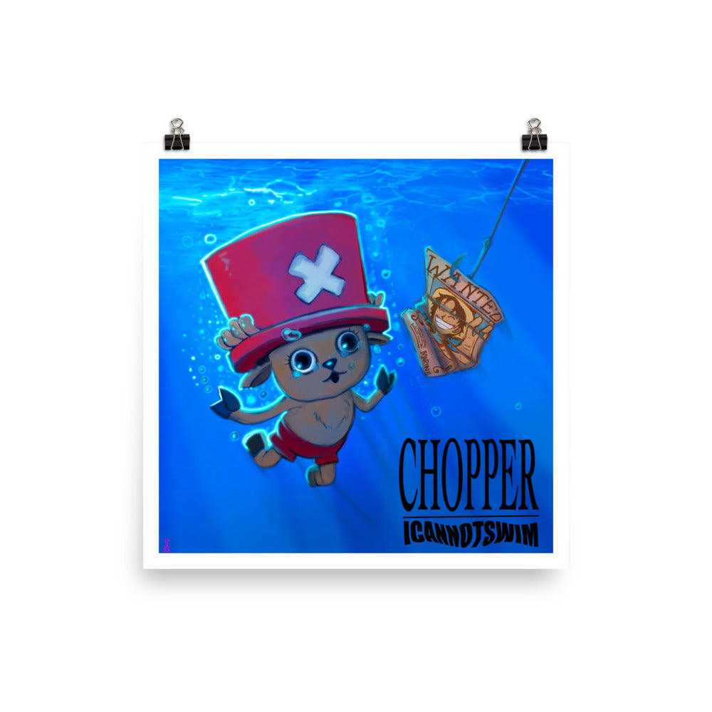 Chopper Swimming!?...Nevermind.   -fanart parody poster by Jamie Check