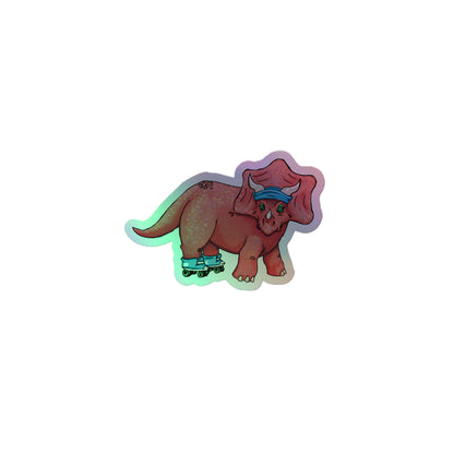 Holographic Tricerask8r Sk8ParkDino